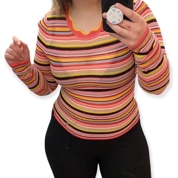 ๐4/$20๐ Forever 21 Contemporary Stripe Knit Top - Picture 1 of 9